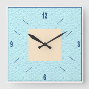 Horloge murale en acrylique, Carrée NATUUR Vierkante Klok