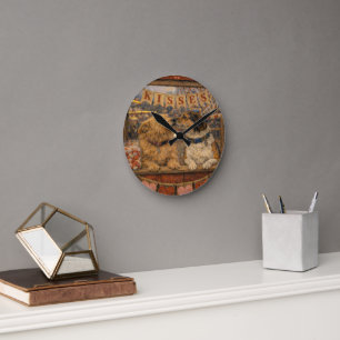 Horloge murale en acrylique d'art de compagnie per