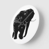 Horloge murale en acrylique éléphant (Angle)
