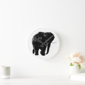 Horloge murale en acrylique éléphant (Maison)