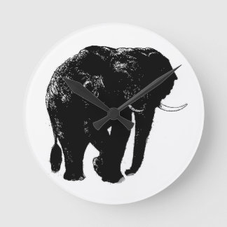 Horloge murale en acrylique éléphant