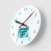 Horloge murale en acrylique Inspiration (Angle)
