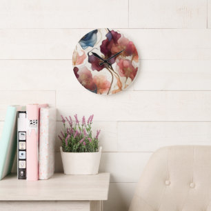Horloge murale en acrylique minimaliste pour salon