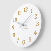 Horloge murale en acrylique - Or (Angle)