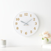 Horloge murale en acrylique - Or (Maison)