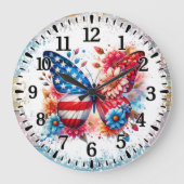 Horloge murale en acrylique Papillon (Recto)