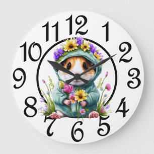 Horloge murale en acrylique pour hamster de campag