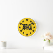 Horloge murale en acrylique, Ronde Medium  AFRICA (Maison)
