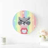 Horloge murale en acrylique ronde Princesse Kitty (Maison)