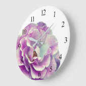 Horloge murale en acrylique Rose (Angle)