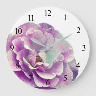 Horloge murale en acrylique Rose