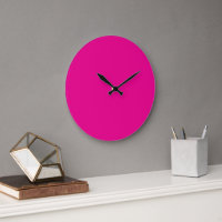 Horloge murale en acrylique rose | Décoration chic