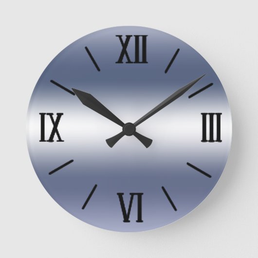 Horloge murale en argent cristal (Recto)