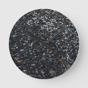 Horloge murale en asphalte