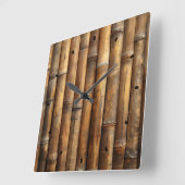 Horloge murale en bambou (Angle)