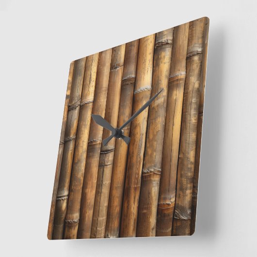 Horloge murale en bambou (Angle)