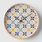 Horloge murale en carrelage marocain (Recto)