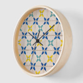 Horloge murale en carrelage marocain (Angle)
