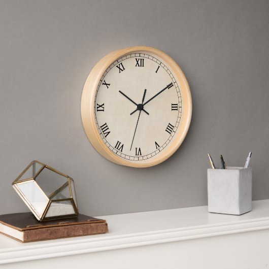 Horloge murale en crème vintage (Bureau)