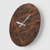 Horloge murale en cuir (Angle)