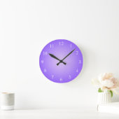 Horloge murale en design imprimé clair violet clai (Maison)