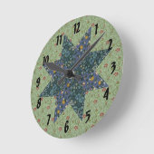 Horloge murale en étoile (Angle)