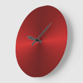 Horloge murale en étoile rouge sans chiffres (Angle)