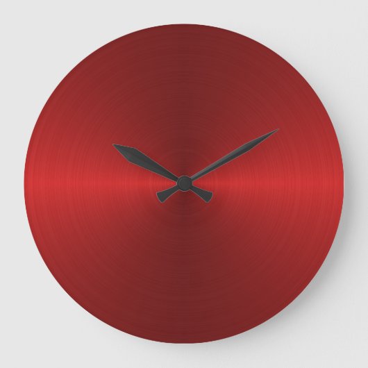 Horloge murale en étoile rouge sans chiffres (Recto)