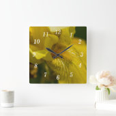 Horloge murale en fer jaune (Maison)