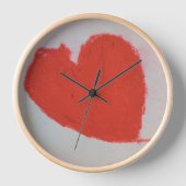 Horloge murale en forme de cœur (Recto)