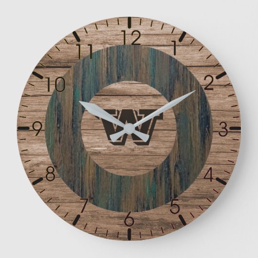 Horloge murale en grain rustique (Recto)
