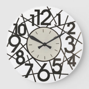 Horloge murale en grand nombre