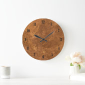Horloge murale en grès avec chiffres noirs (Maison)
