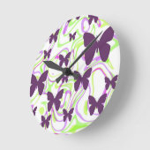 Horloge murale en hausse de papillon (Angle)