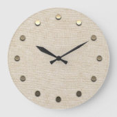 Horloge murale en lin points d'or (Recto)