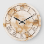 Horloge murale en marbre crème (Recto)