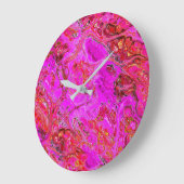 Horloge murale en marbre magenta (Angle)