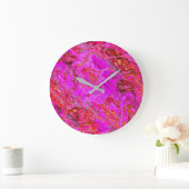 Horloge murale en marbre magenta (Maison)