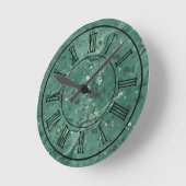 Horloge murale en marbre vert de style classique (Angle)