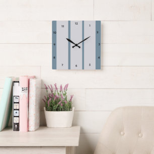 Horloge murale en métal et acrylique couleur Menth