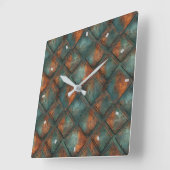 Horloge murale en métal rouillé (Angle)