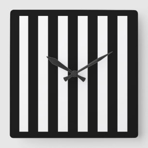 Horloge murale en noir et blanc