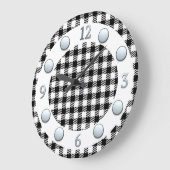 Horloge murale en noir et blanc (Angle)