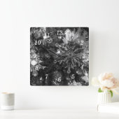 Horloge murale en nuances de gris (Maison)