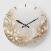 Horloge murale en or blanc (Recto)