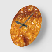Horloge murale en pierre de Citrine (Angle)