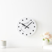 Horloge murale en silhouette (Maison)