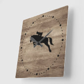 Horloge murale en silhouette (Angle)