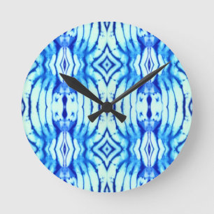 Horloge murale en teinture bleue Indigo
