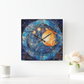 Horloge murale en verre céleste (Maison)